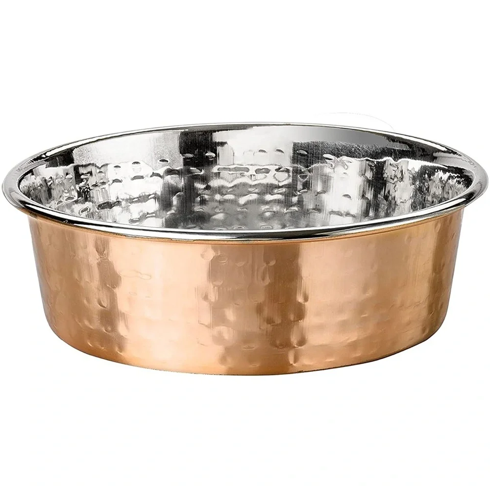 Hammered Copper Finish Bowls, Size Small 16oz